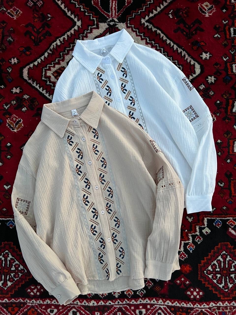 شومیز گلدوزی زنانه کد 417887