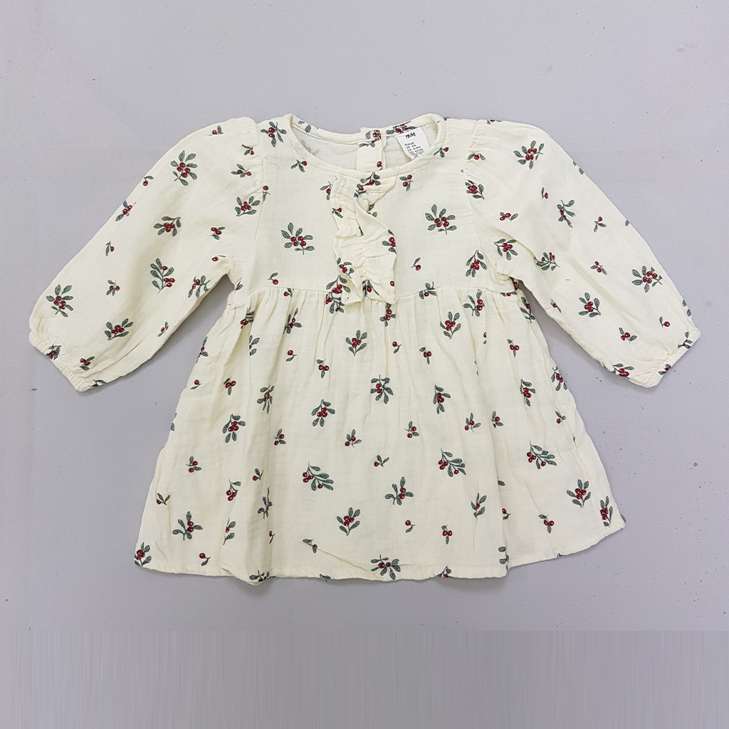 سارافون دخترانه 28483 سایز 4 ماه تا 4 سال مارک H&M   *