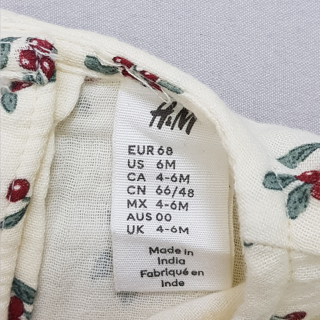 سارافون دخترانه 28483 سایز 4 ماه تا 4 سال مارک H&M   *