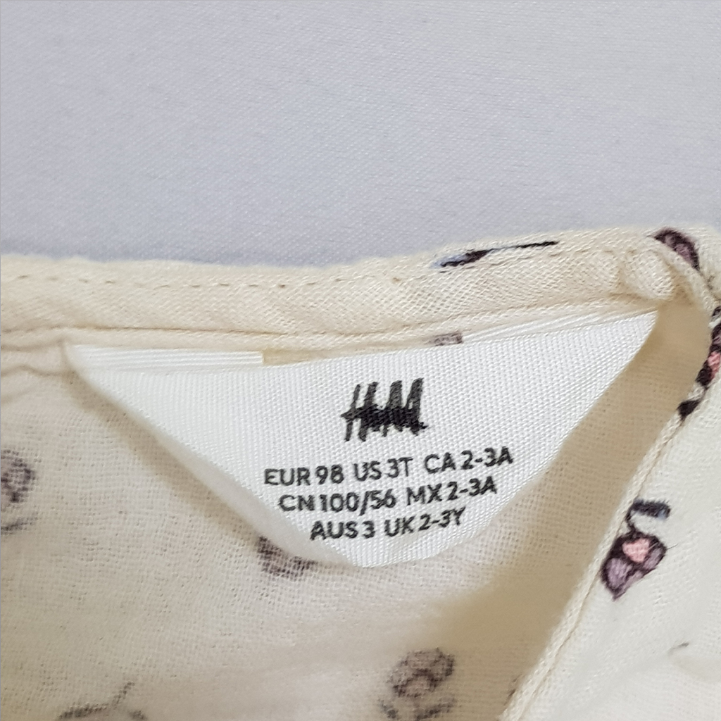 سارافون دخترانه 28497 سایز 1.5 تا 11 سال مارک H&M   *