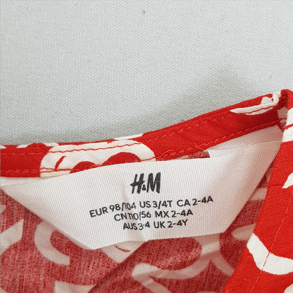 شومیز دخترانه 28599 سایز 1.5 تا 12 سال مارک H&M