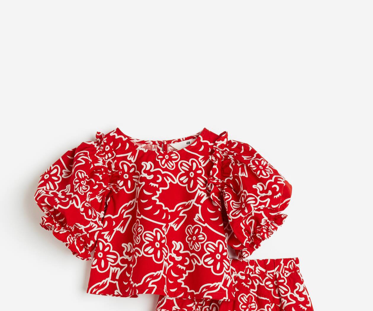 شومیز دخترانه 28599 سایز 1.5 تا 12 سال مارک H&M