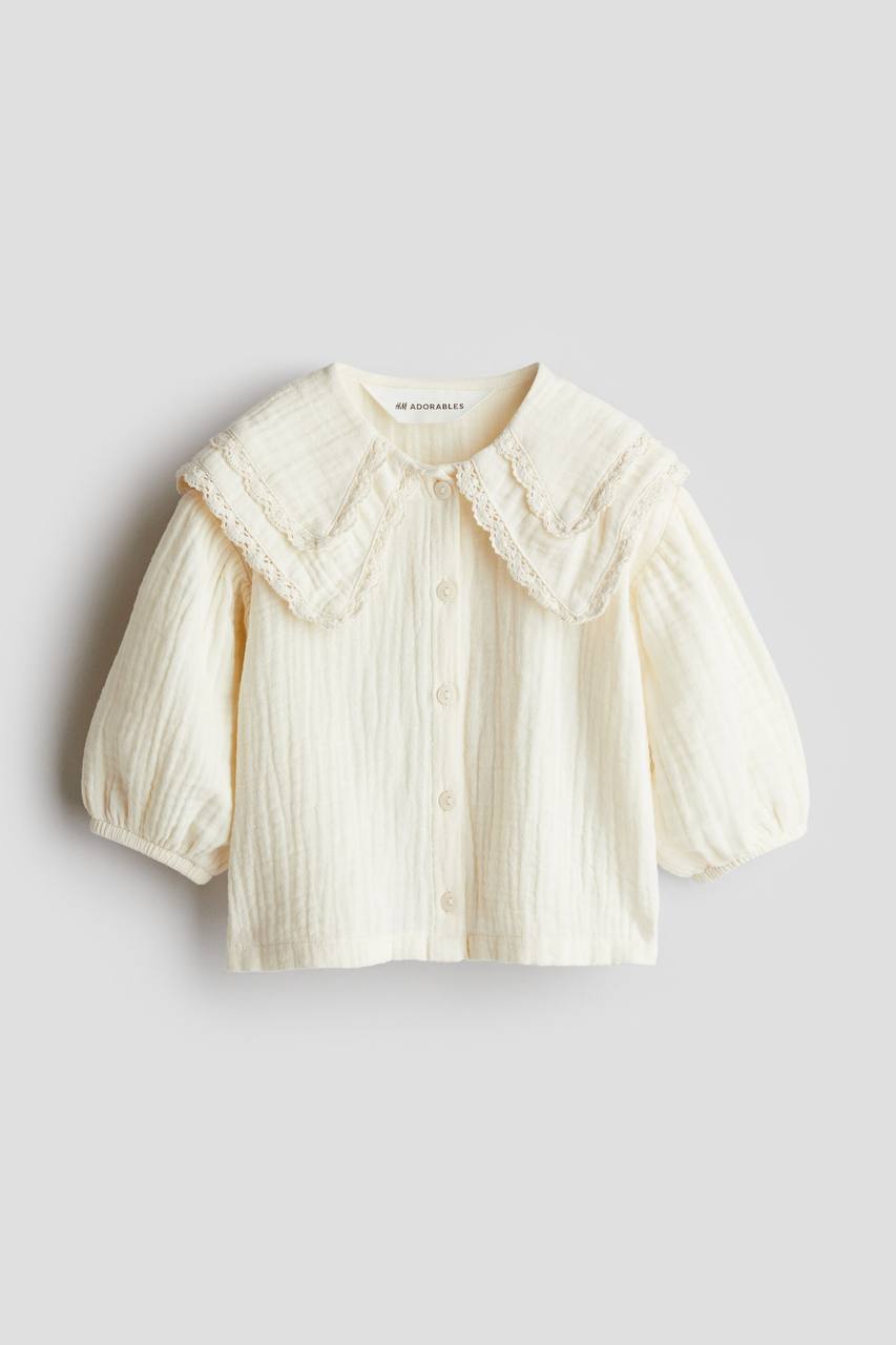 شومیز دخترانه 28606 سایز 4 ماه تا 10 سال مارک H&M