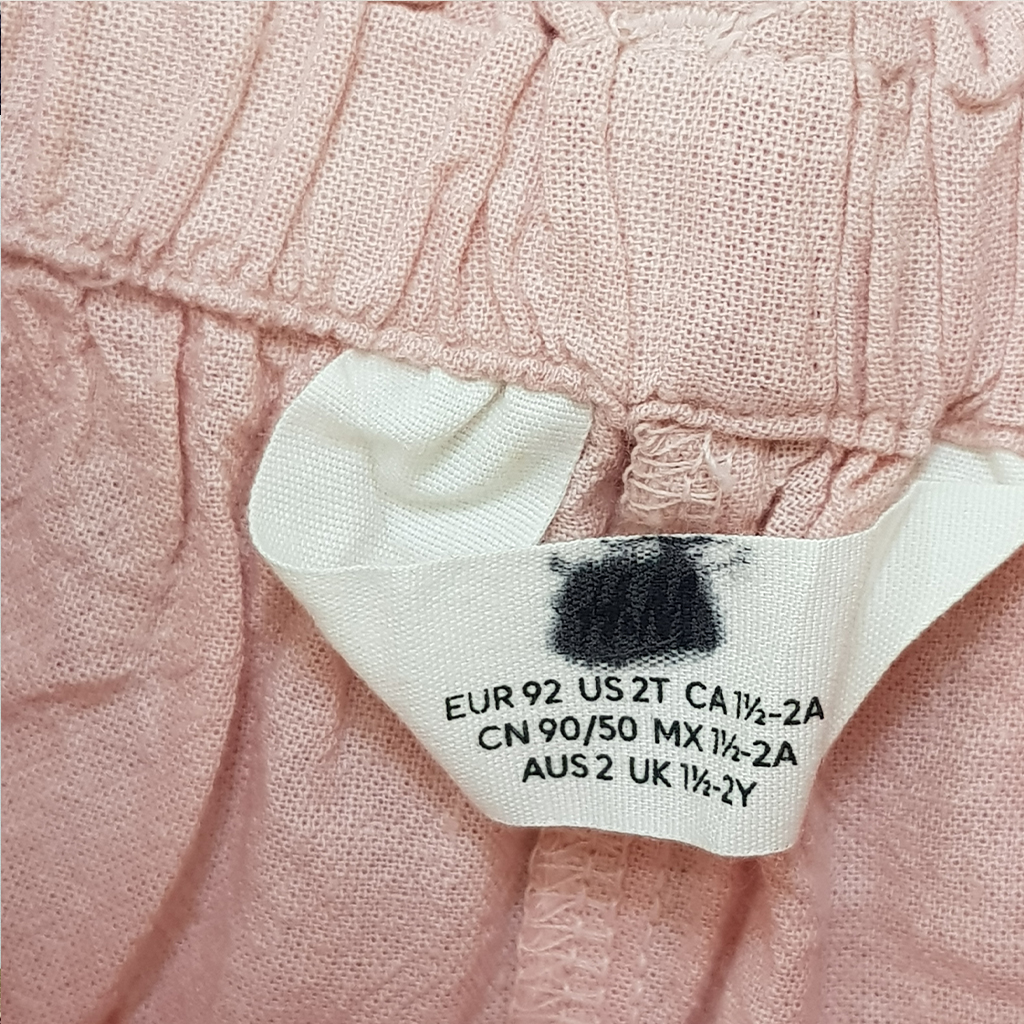 شلوارک دخترانه 28594 سایز 1.5 تا 11 سال مارک H&M   *