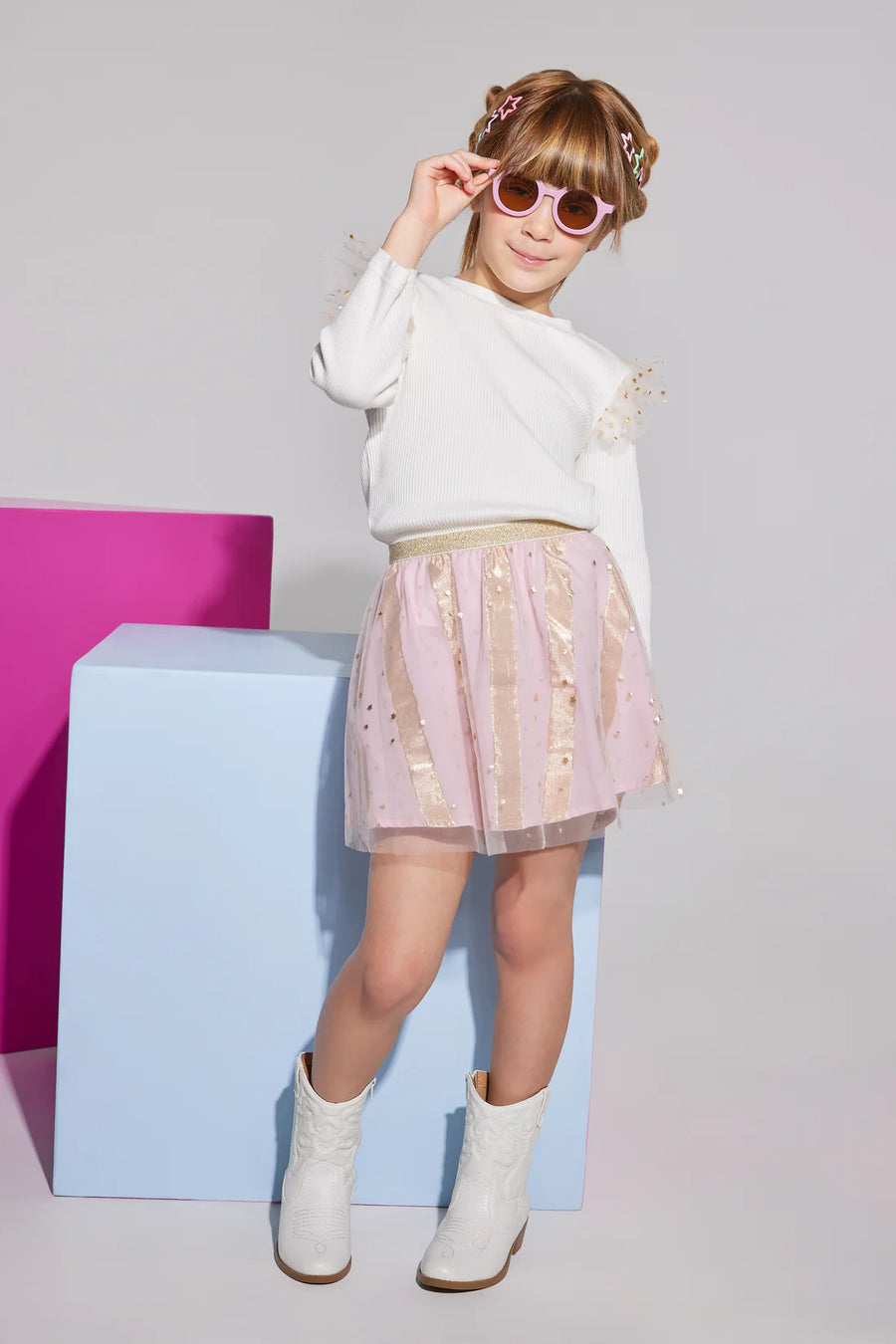 دامن دخترانه 28667 سایز 3 تا 8 سال کد 4 مارک BisBy