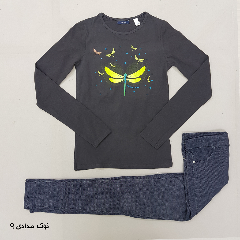 ست دخترانه 28980 سایز 3 تا 14 سال مارک OKAIDI   *